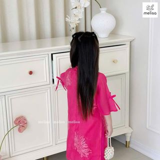 xưởng may áo dài trẻ em - sỉ buôn mẫu áo dài cách tân bé gái thêu tay thủ công
