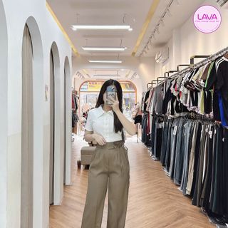 Quần tây Ống Suông thắt dây nơ chuẩn Form vải Ruby cao cấp dài 100cm hot trend 2024