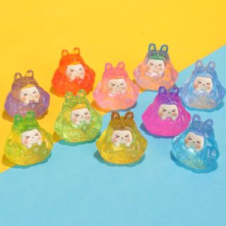 XẢ HÀNG CHARM KIKI phát sáng (2,5cm) chất liệu dạ quang - đồ chơi dạ quanh-Diy