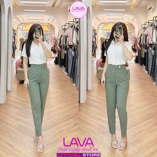 [HÀNG THIẾT KẾ CAO CẤP] Quần Tây Form Baggy (Boy) Cotton Lạnh Nhập Khẩu Nữ Nữa Nút- Chất Lượng Cao MS16