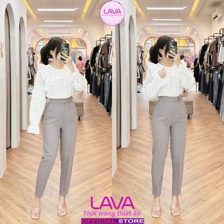 [HÀNG THIẾT KẾ CAO CẤP] Quần Tây Form Baggy (Boy) Cotton Lạnh Nhập Khẩu Nữ Nữa Nút- Chất Lượng Cao MS16