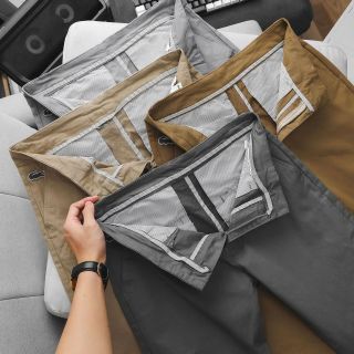 Quần dài nam. Vải cotton thun xịn dày mịn, thun co giãn 4 chiều.