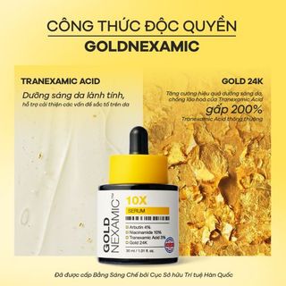 Anodin - serum dưỡng trắng, mờ thâm nám gold nexamic 10X - 30ml