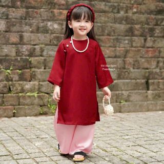 sỉ buôn áo dài cách tân cho bé cao cấp 12-35kg