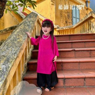 sỉ buôn áo dài cách tân cho bé cao cấp 12-35kg