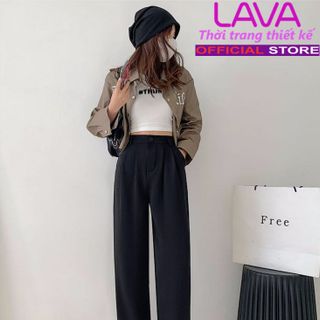 Quần tây ống suông culottes Vải Tuyết Mưa Loại 1 dày dặn cạp 5 phân 1 khuy HÓT trend 2024