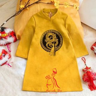 sỉ buôn áo dài gấm cách tân cho bé trai cao cấp