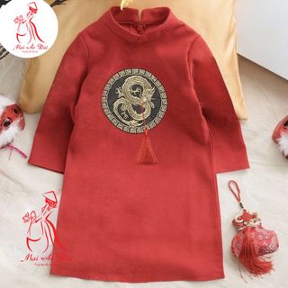 sỉ buôn áo dài gấm cách tân cho bé trai cao cấp