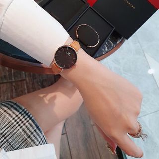SET ĐỒNG HỒ CAO CẤP D.W QUÀ TẶNG DA VÀ CUFF
