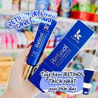 Kem dưỡng retinol dưỡng trắng, căng bóng, chống lão hóa K Lady Care BAKUCHIOL 2% + Retinol 0.5% 30ml