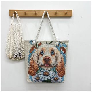 Túi Vải Big Size Cún Mèo phối Hoạ Tiết độc đáo, Tinh tế , đặc sắc ( Hàng Giá Tận Xưởng )
