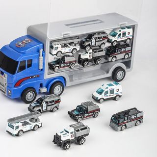 XE TẢI ĐỒ CHƠI NHIỀU NGĂN KÈM 6 XE