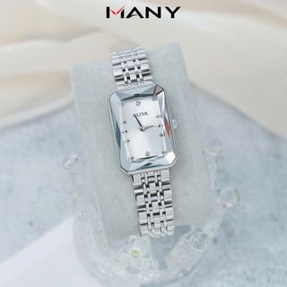 Đồng hồ nữ dây inox Oliya 6881B mặt chũ nhật chính hãng đeo tay thời trang