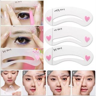 Khuôn Kẻ Lông Mày, Chân Mày Bằng Nhựa Style Hàn Quốc