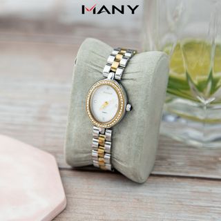 Đồng hồ nữ dây inox Bonaier 0294 mặt ovan chính hãng đeo tay thời trang