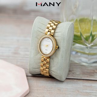 Đồng hồ nữ dây inox Bonaier 0294 mặt ovan chính hãng đeo tay thời trang