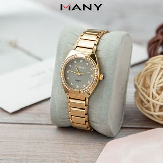 Đồng hồ dây inox Bonaier 029 mặt tròn chính hãng đeo tay thời trang