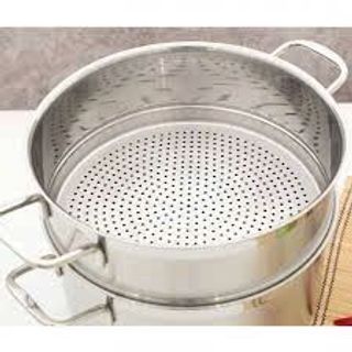 Bộ nồi xửng inox 3 đáy nắp kính  Fivestar 24-26-28-30cm