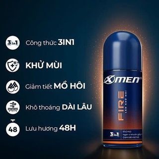 Lăn khử mùi X-Men Fire chai 50ml