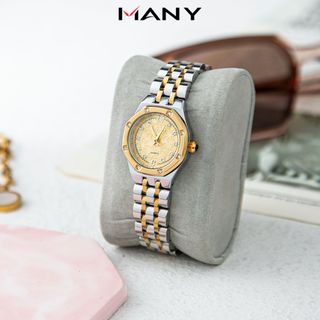 Đồng hồ nữ dây inox Bonaier 297A mặt lục giác chính hãng đeo tay thơi trang