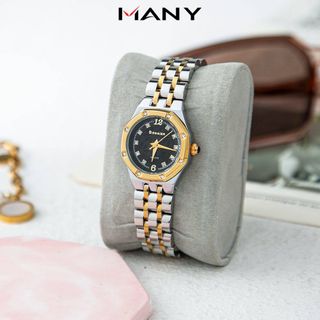 Đồng hồ nữ dây inox Bonaier 297A mặt lục giác chính hãng đeo tay thơi trang