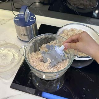 Dụng cụ bóc hành tỏi, đánh bông ruốc