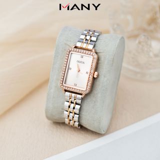 Đồng Hồ Oliya Mặt Chữ Nhật Đính Đá Xung Quanh, Thoải Mái Khi Đeo Many