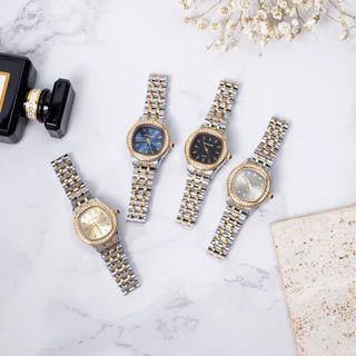 Đồng hồ nữ dây inox Bonaier 7007 mặt tròn chính hãng đeo tay thời trang