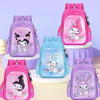 BA LÔ TIỂU HỌC KUROMI ĐÁNG YÊU, CHỐNG NƯỚC, PHẢN QUANG, ĐA MÀU CHO BÉ YÊU WH737 - WINNIE HOUSE