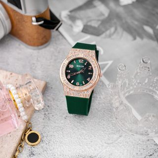 Đồng hồ dây cao su nữ Bolun SH6439G mặt tròn đeo tay thời trang