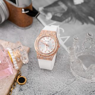 Đồng hồ dây cao su nữ Bolun SH6439G mặt tròn đeo tay thời trang