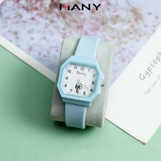 Đồng hồ nữ Qcong mặt vuông 2631 - Đồng hồ đeo tay Unisex ngôi sao phong cách Y2K MANY