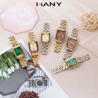 Đồng Hồ Olivia Mặt Vuông, Dây Mạ Vàng Bạc, Thoải Mái Khi Đeo Many