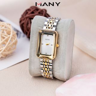 Đồng Hồ Olivia Mặt Vuông, Dây Mạ Vàng Bạc, Thoải Mái Khi Đeo Many