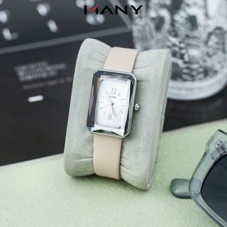 Đồng Hồ Dây Da Olivia 7 Fi Mặt  Chữ Nhât Đính Đá Trong Và Ngoài , Thoải Mái Khi Đeo Many