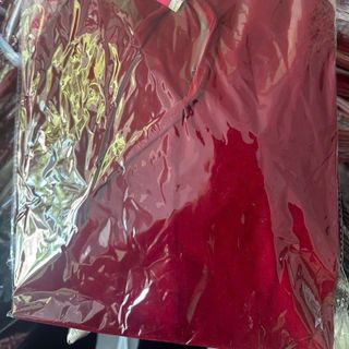 Đầm Nhung đỏ babydoll phối tay đính nơ xiu xinh