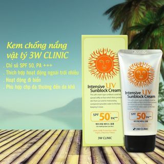 Kem Chống Nắng 3W Clinic Dành Cho Mọi Loại Da