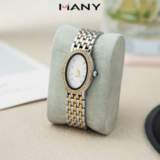 Đồng hồ nữ dây inox Bonaier 0033 mặt ovan chính hãng đeo tay thời trang