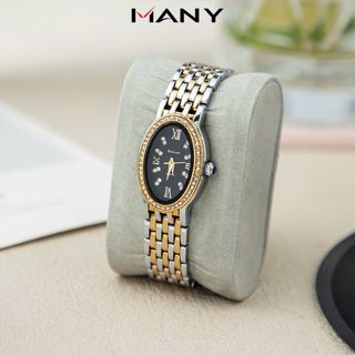 Đồng hồ nữ dây inox Bonaier 0033 mặt ovan chính hãng đeo tay thời trang