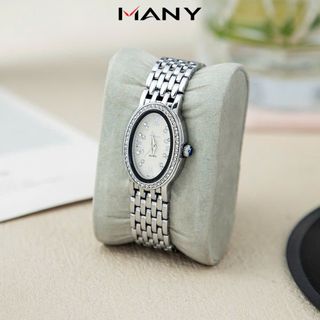Đồng hồ nữ dây inox Bonaier 0033 mặt ovan chính hãng đeo tay thời trang