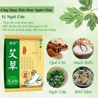 Túi 100 gói bột ngải cứu Thảo Dược Ngâm Chân
