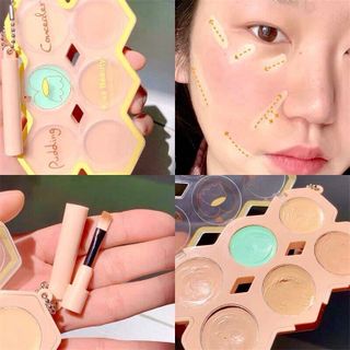 Hộp kem che khuyết điểm Kiss Beauty 6 màu