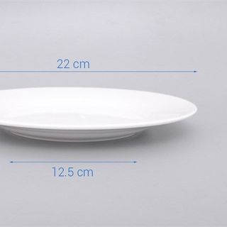 TÔ DĨA CHÉN CHẤM SỨ TRẮNG DONGHWA HÀN QUÓC