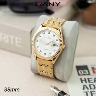 Đồng Hồ Thời Trang Katino 0047 Lớn Mặt Tròn Có Đính Đá Theo Thời Gian, Thoải Mái Khi Đeo Many