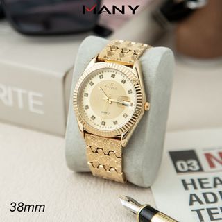 Đồng Hồ Thời Trang Katino 0047 Lớn Mặt Tròn Có Đính Đá Theo Thời Gian, Thoải Mái Khi Đeo Many