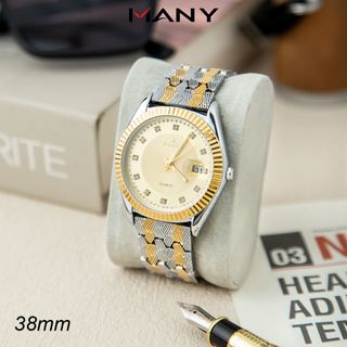Đồng Hồ Thời Trang Katino 0047 Lớn Mặt Tròn Có Đính Đá Theo Thời Gian, Thoải Mái Khi Đeo Many