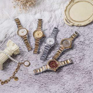 Đồng hồ nữ dây inox Bonaier 364A mặt tròn chính hãng đeo tay thời trang