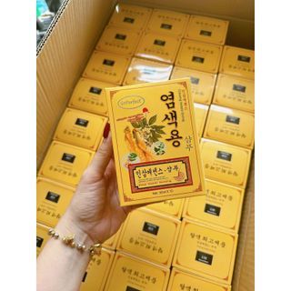 Hộp 10 gói dầu gội đen tóc nhân sâm Hàn Quốc
