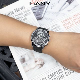 Đồng hồ nam chống nước Chaxigo 6679B - Đồng hồ đeo tay nam kiểu dáng lộ máy cơ ManYi