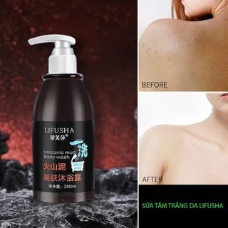 Sữa Tắm Làm Trắng Bùn Núi Lửa LIFUSHA 250ml